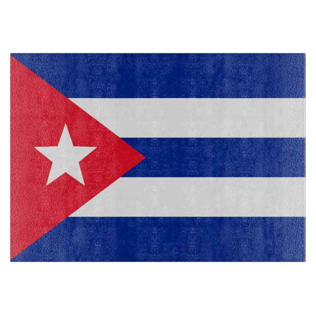 Cuba flag cutting board (Front)