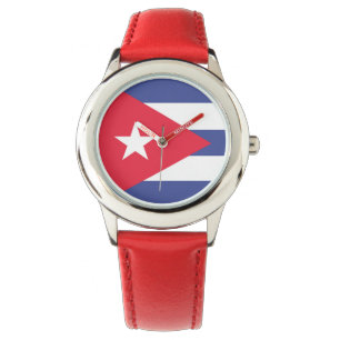 Cuba Flag Emblem Watch