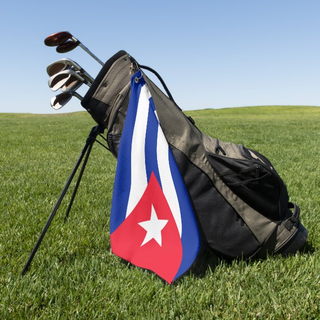 Cuba flag golf towel (Green)