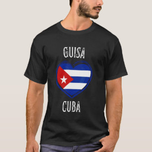 Cuba Flag Heart Guisa City T-Shirt