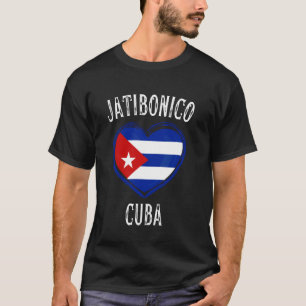 Cuba Flag Heart Jatibonico City T-Shirt