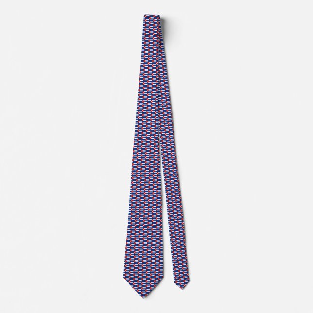 Cuba Flag Honeycomb Tie (Front)