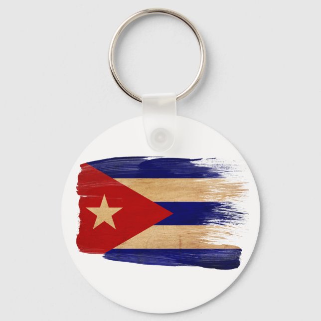 Cuba Flag Key Ring (Front)