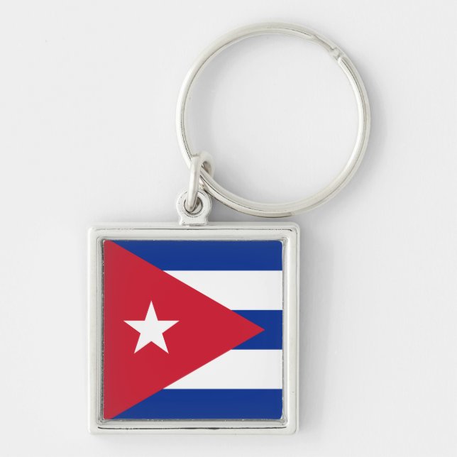 Cuba Flag Key Ring (Front)