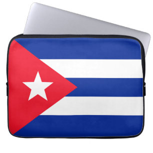 Cuba flag laptop sleeve