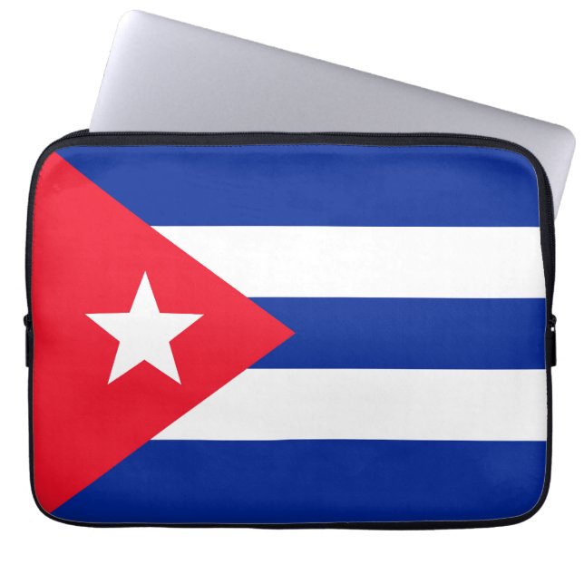 Cuba flag laptop sleeve (Front)