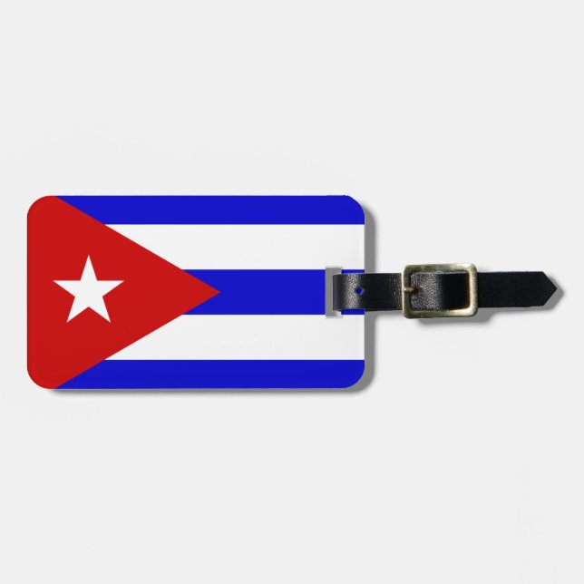 Cuba flag luggage tag (Front Horizontal)
