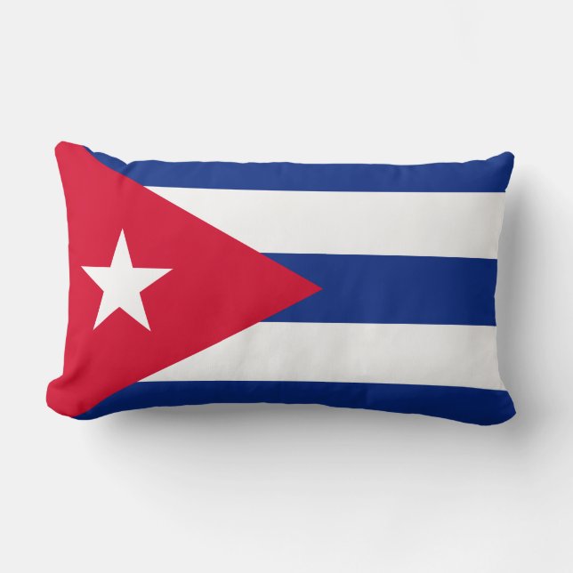 Cuba Flag Lumbar Cushion (Front)