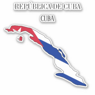 Cuba Flag Map