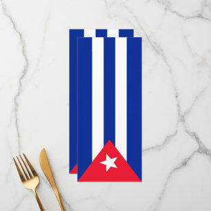 Cuba flag menu
