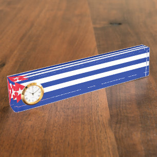 Cuba flag nameplate