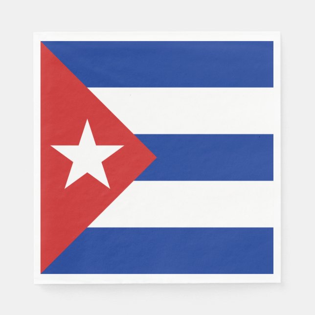 Cuba Flag Napkin (Front)