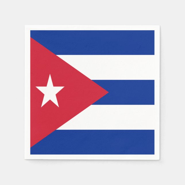 Cuba flag napkin (Front)