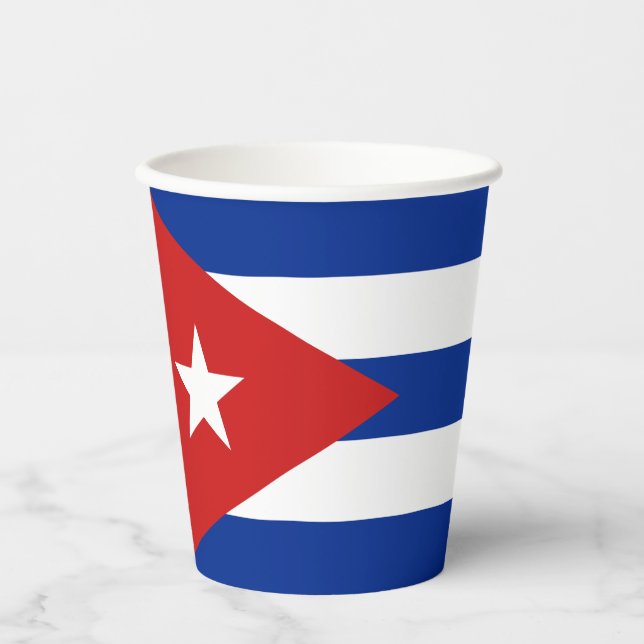 Cuba Flag Paper Cups (Front)