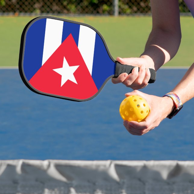 Cuba flag pickleball paddle (Insitu)