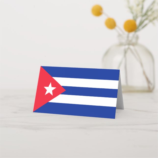 Cuba flag place card (Front)