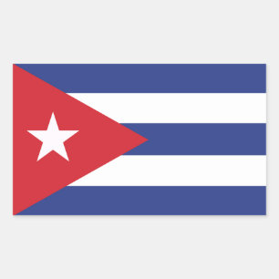 Cuba Flag Rectangular Sticker