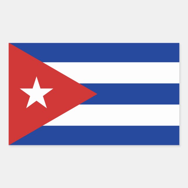 Cuba Flag Rectangular Sticker (Front)