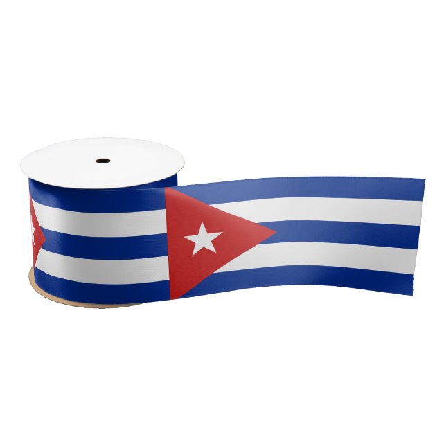 Cuba Flag Satin Ribbon (Spool)