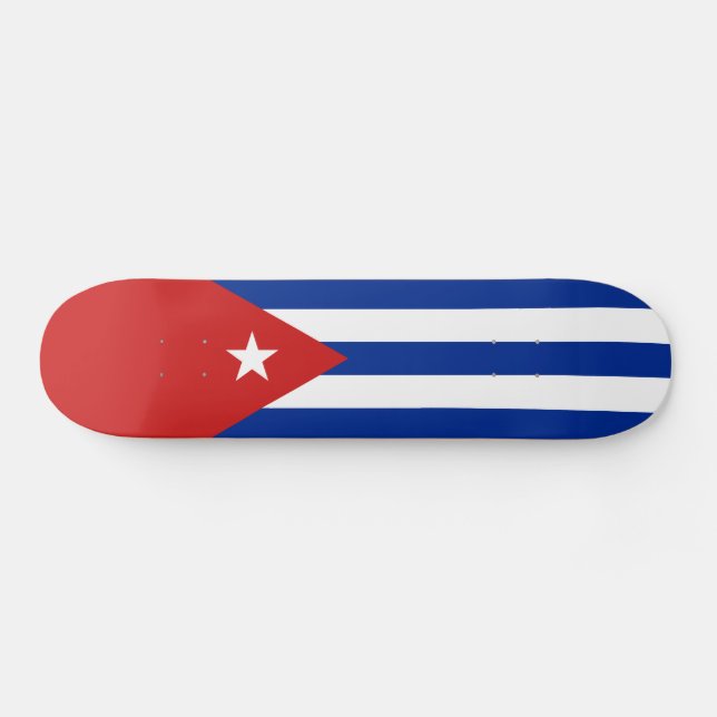 Cuba Flag Skateboard (Horz)
