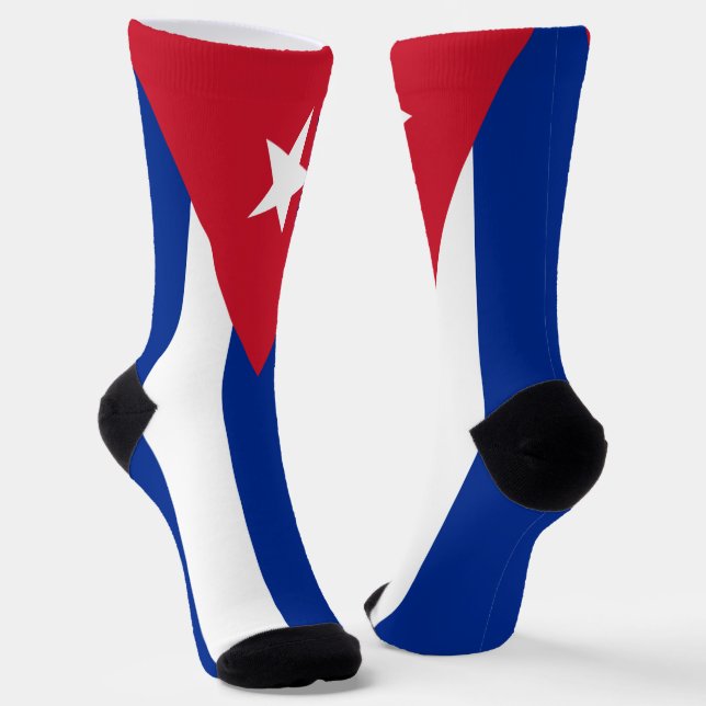 Cuba Flag Socks (Angled)