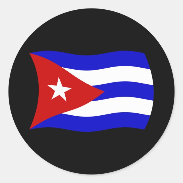 Cuba Flag Sticker (Front)