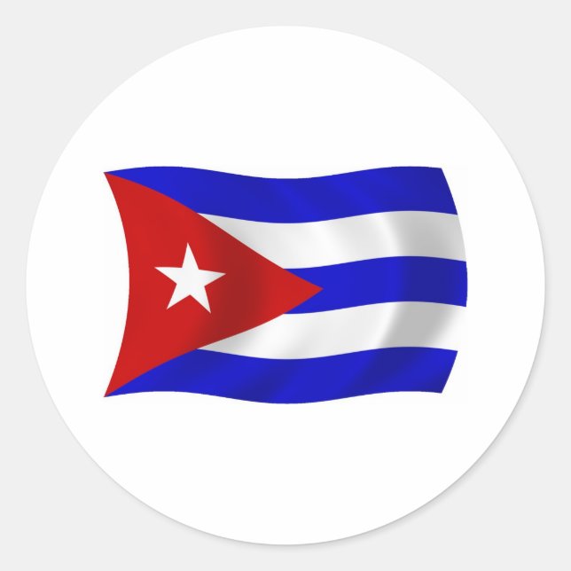 Cuba Flag Sticker (Front)