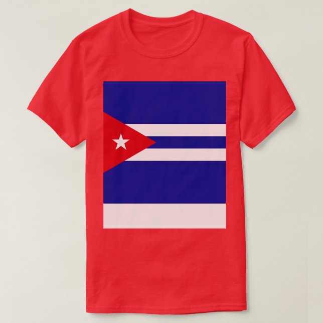 Cuba Flag T-Shirt (Design Front)