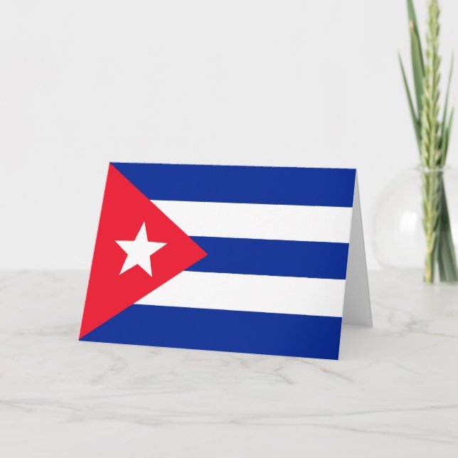Cuba flag thank you card (Front)