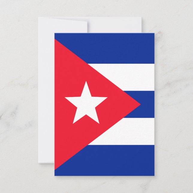 Cuba flag thank you card (Front)