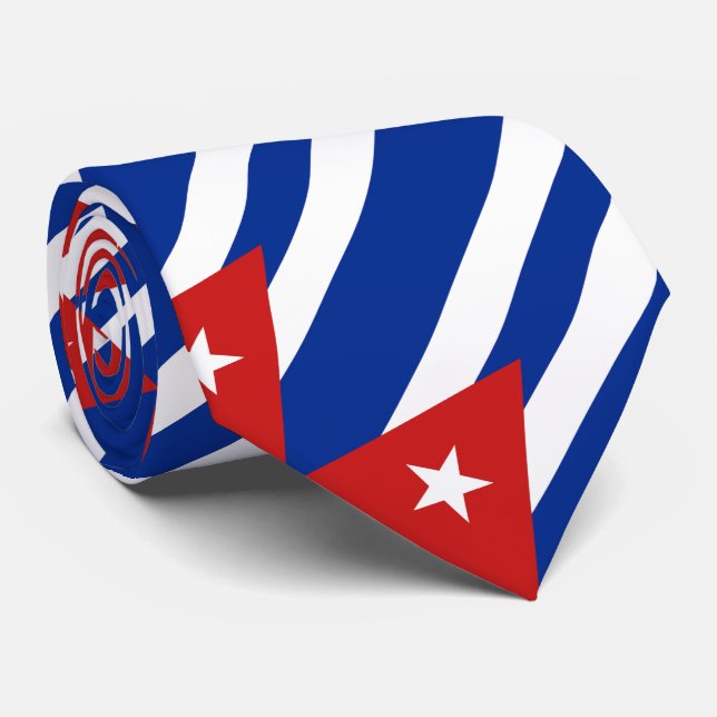 Cuba Flag Tie (Rolled)