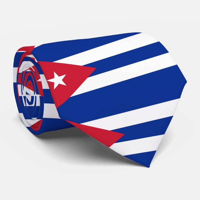 Cuba flag tie (Rolled)