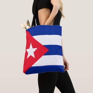 Cuba flag tote bag