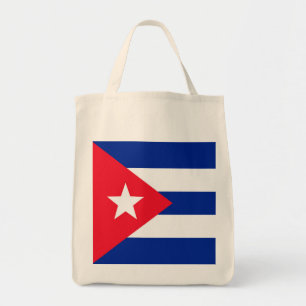 Cuba flag tote bag