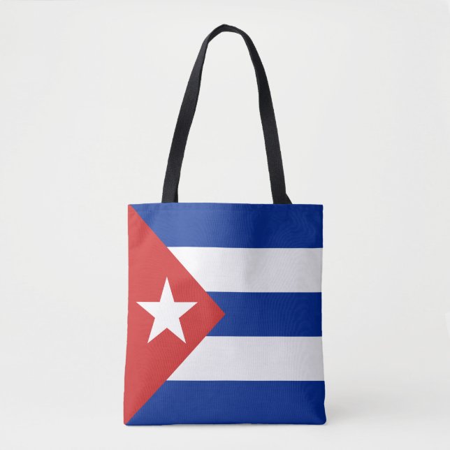 Cuba Flag Tote Bag (Front)