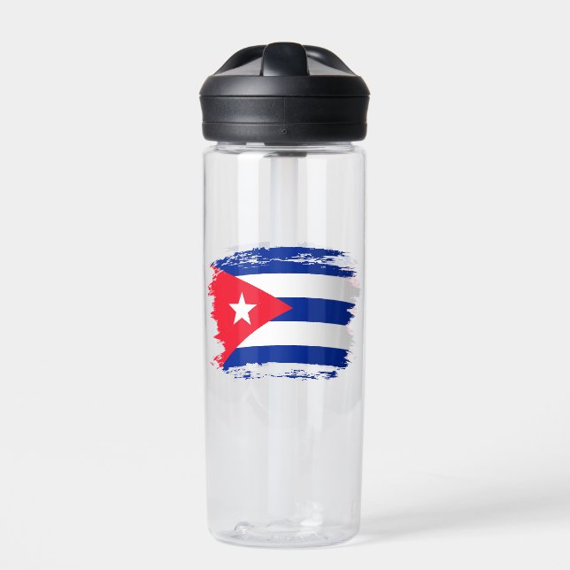 Cuba flag water bottle (Front)