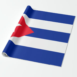 Cuba flag wrapping paper