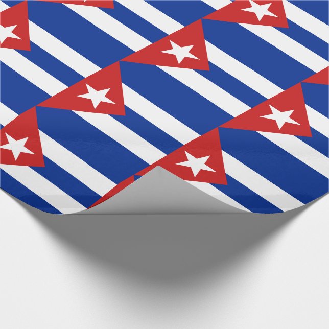 Cuba Flag Wrapping Paper (Corner)