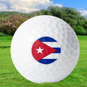 Cuba Golf Balls, Cuban Flag Golfers / Patriots Golf Balls
