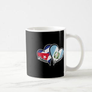 Cuba Guatemala Flag Heart Half Cuban Half Guatemal Coffee Mug