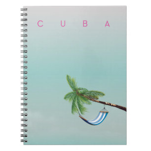 Cuba Hammock Vintage style vacation print. Notebook