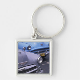 Cuba, Havana. Classic 1950's autos Key Ring