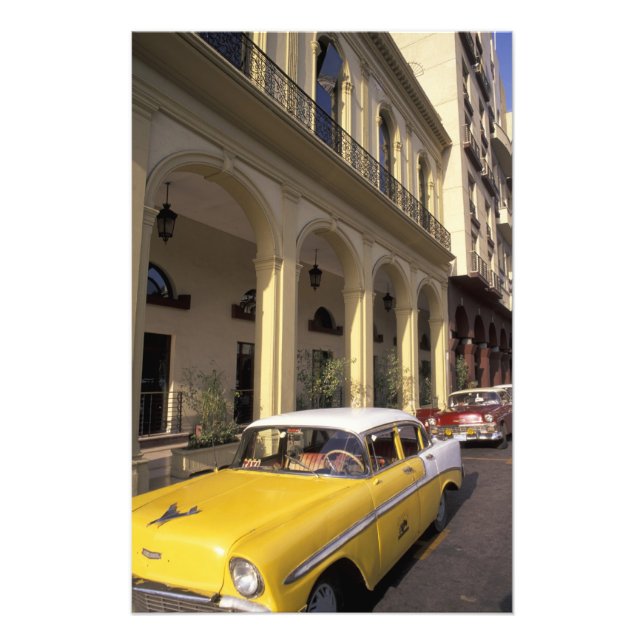 Cuba, Havana. Colourful Chevy's from the 1950's Photo Print (Front)
