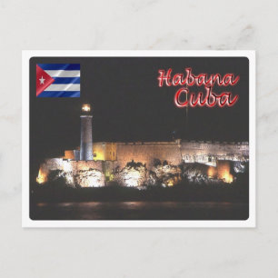 Cuba - Havana - Lighthouse - By Night - Postcard