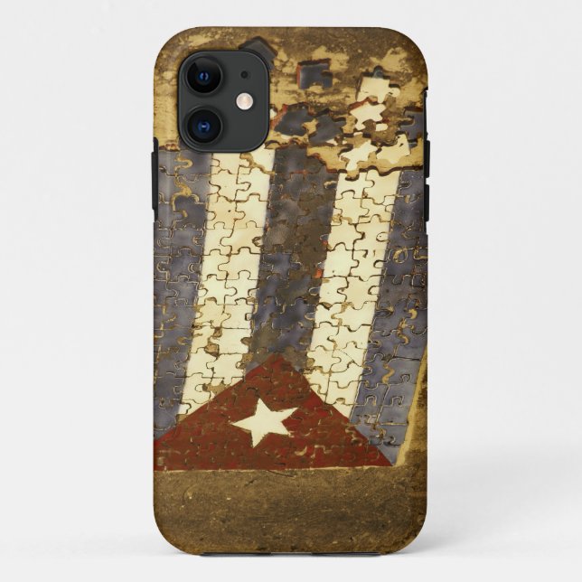 CUBA, Havana. Mosaic puzzle of the cuban flag in Case-Mate iPhone Case (Back)