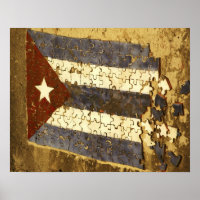 CUBA, Havana. Mosaic puzzle of the cuban flag in