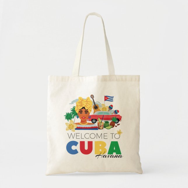Cuba Havana Tote Bag (Front)