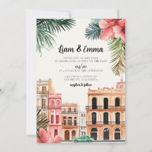 Cuba Havana Wedding Invitation destination wedding