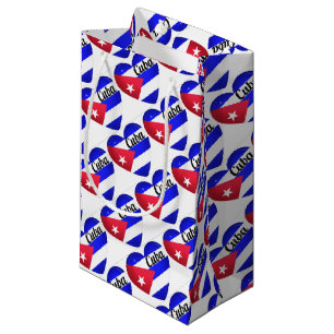 Cuba Heart Flag Small Gift Bag