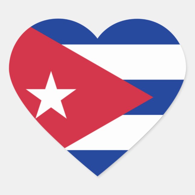 cuba heart sticker (Front)